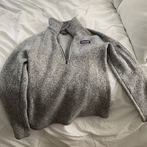 Grey Patagonia quarter zip